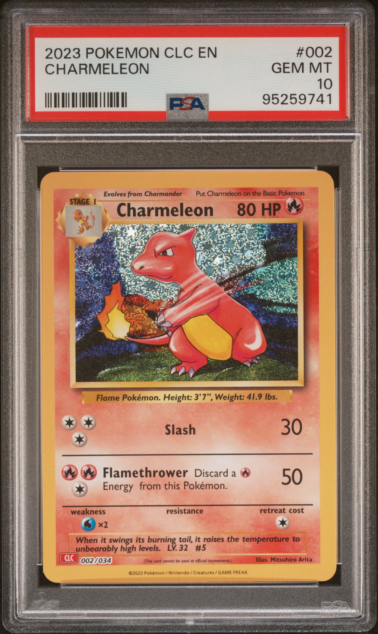 2023 Pokemon Clc-Trading Card Game #002 Charmeleon PSA 10