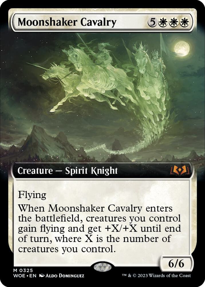 Moonshaker Cavalry 325/276 (Wilds of Eldraine)  - Extended Art Foil