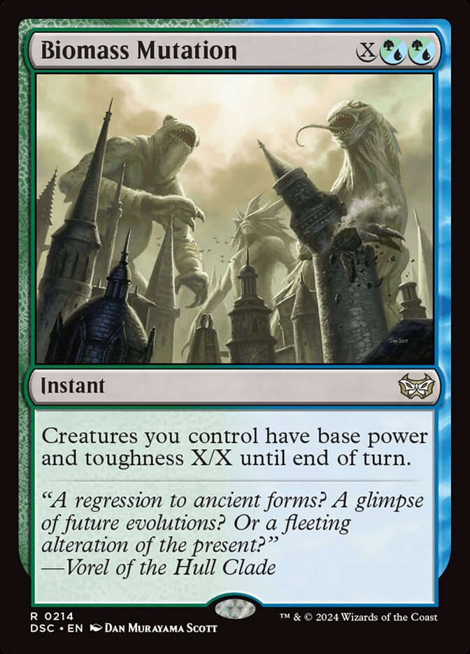 Biomass Mutation 214/40 (Commander: Duskmourn: House of Horror) 