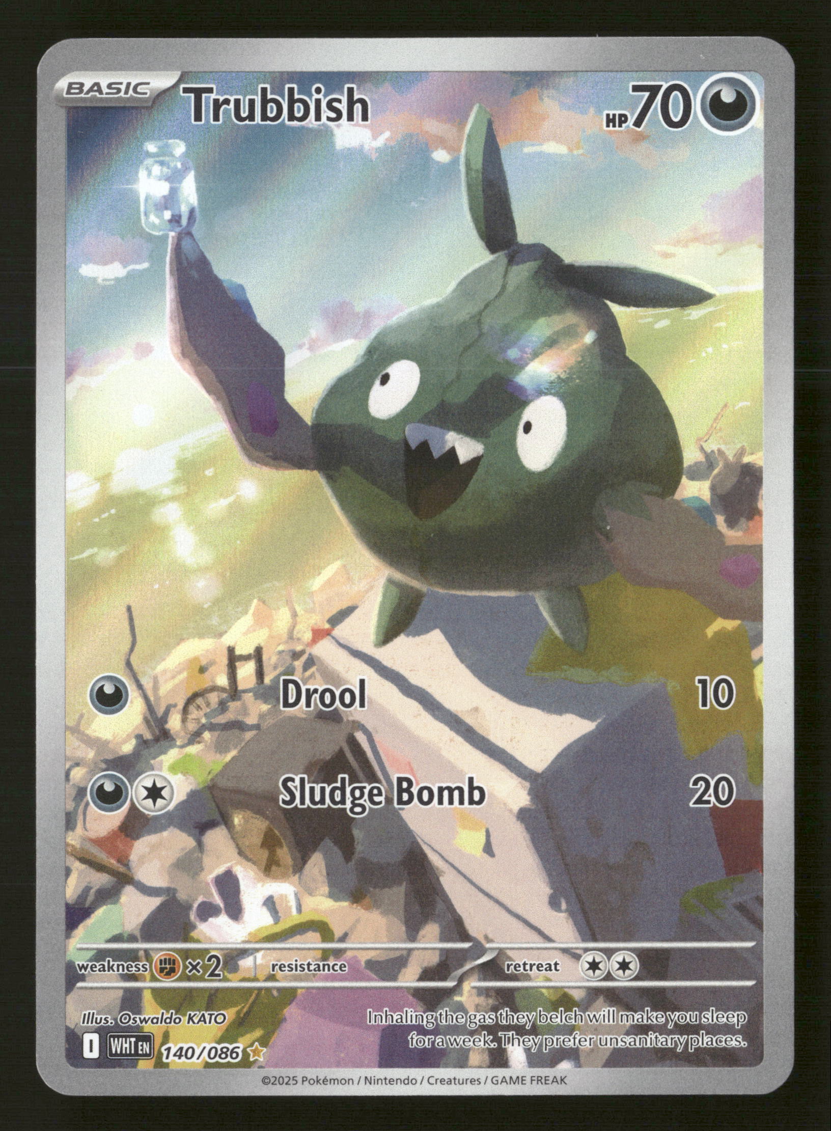  Pokemon SV: White Flare  140/086 Trubbish Illustration Rare NM