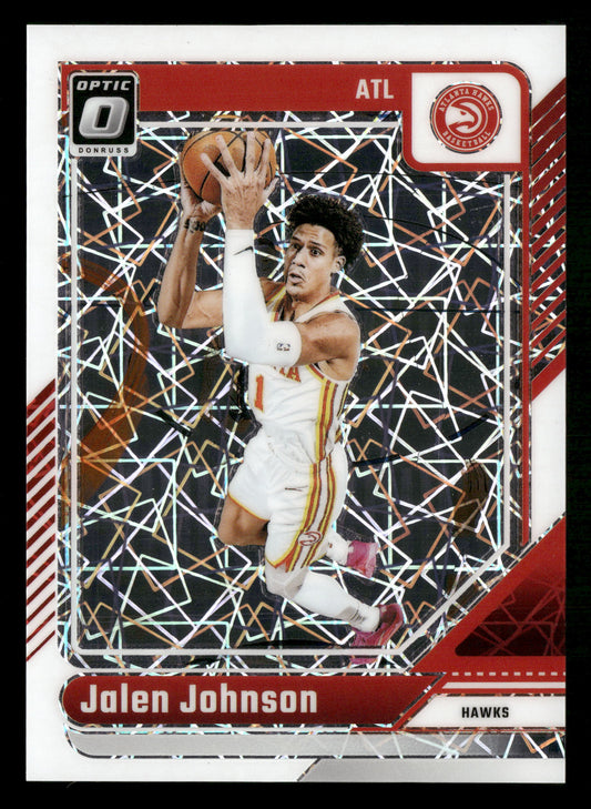 2024-25 Donruss Optic #79 Jalen Johnson White Velocity #/59