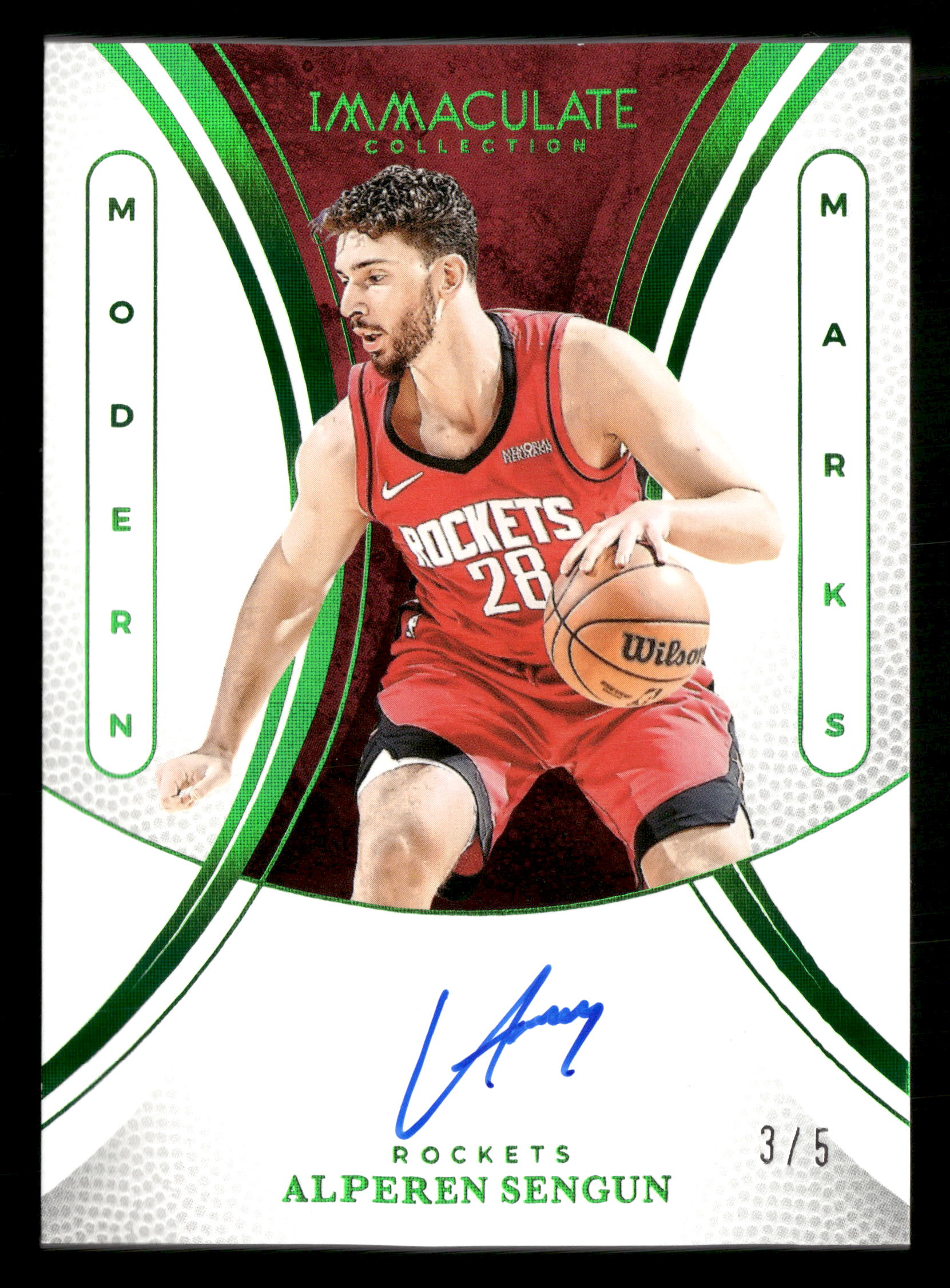 2024-25 Panini Immaculate Collection #MM-ALP Alperen Sengun Auto  #/5