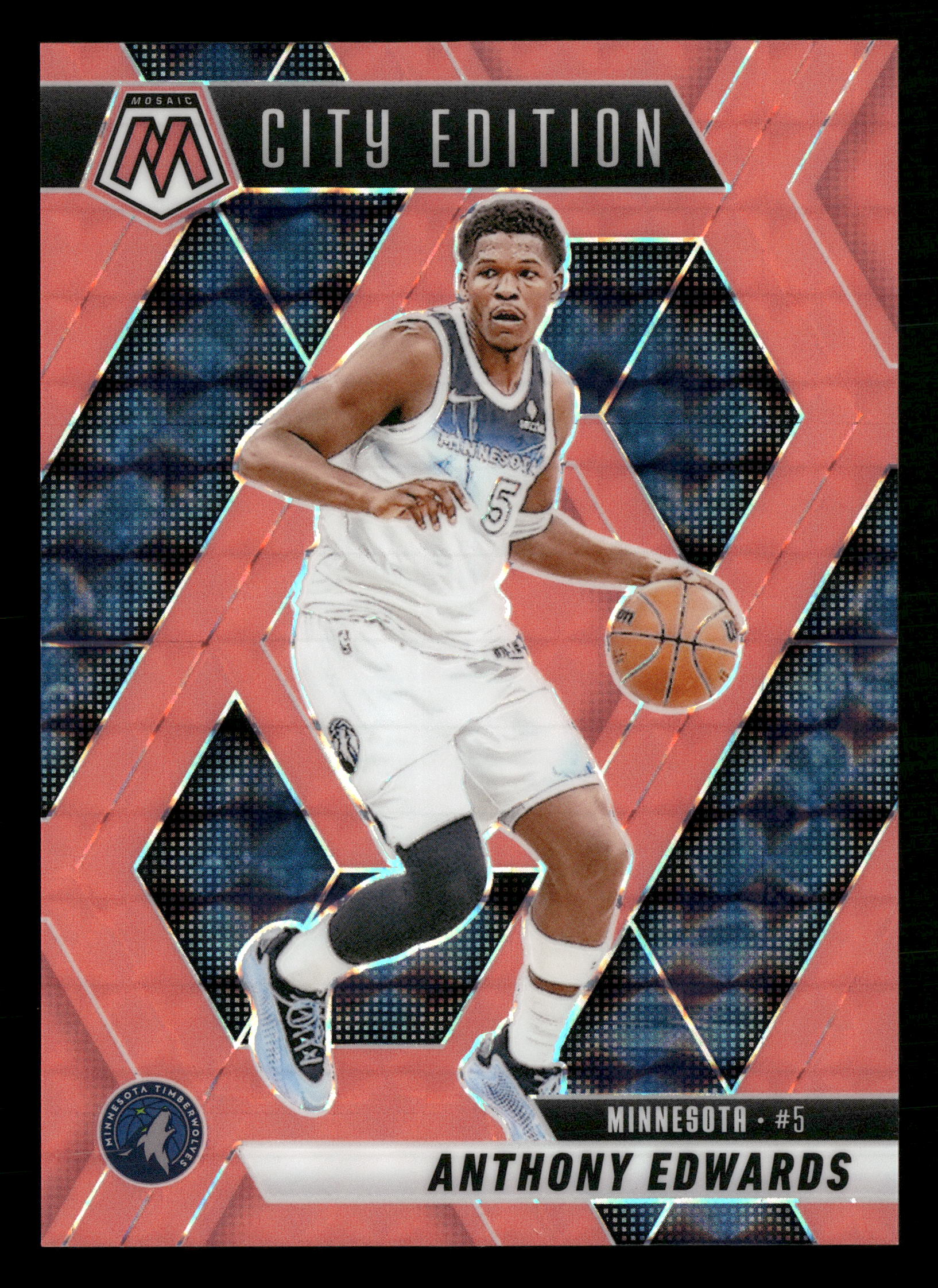 2025-25 Mosaic Basketball #279 Anthony Edwards /75 City Edition