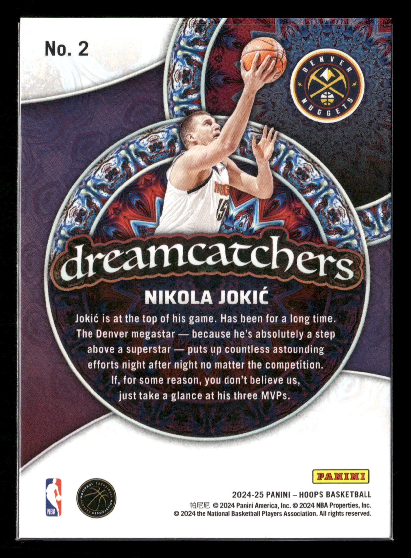 2024-25 Hoops #2 Nikola Jokic Dreamcatchers
