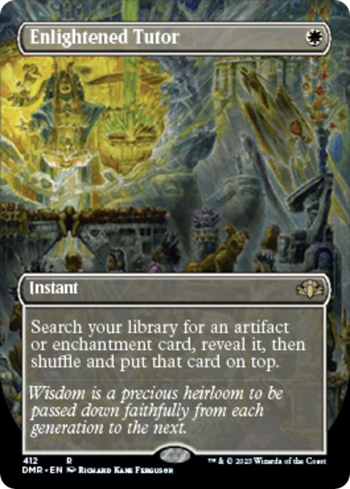 Enlightened Tutor 412/261 (Dominaria Remastered)  - Borderless
