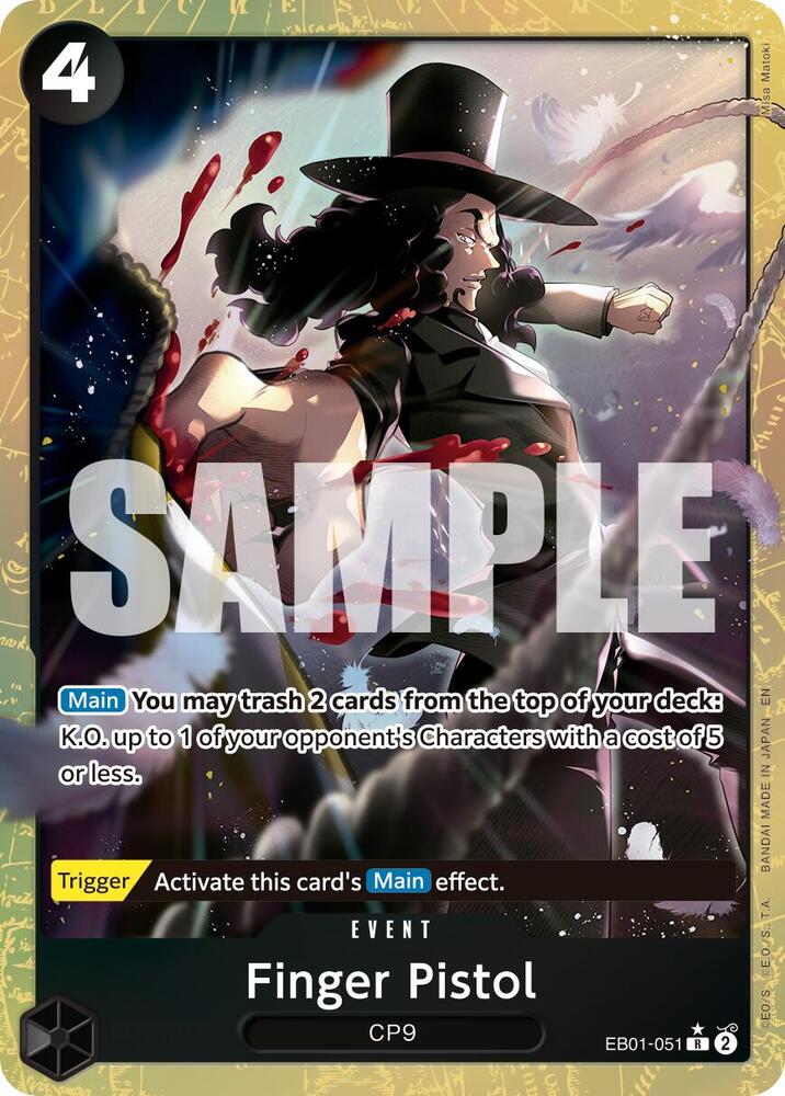 Finger Pistol EB01-051 (Premium Booster -The Best- Vol. 2)  - Alternate Art Foil