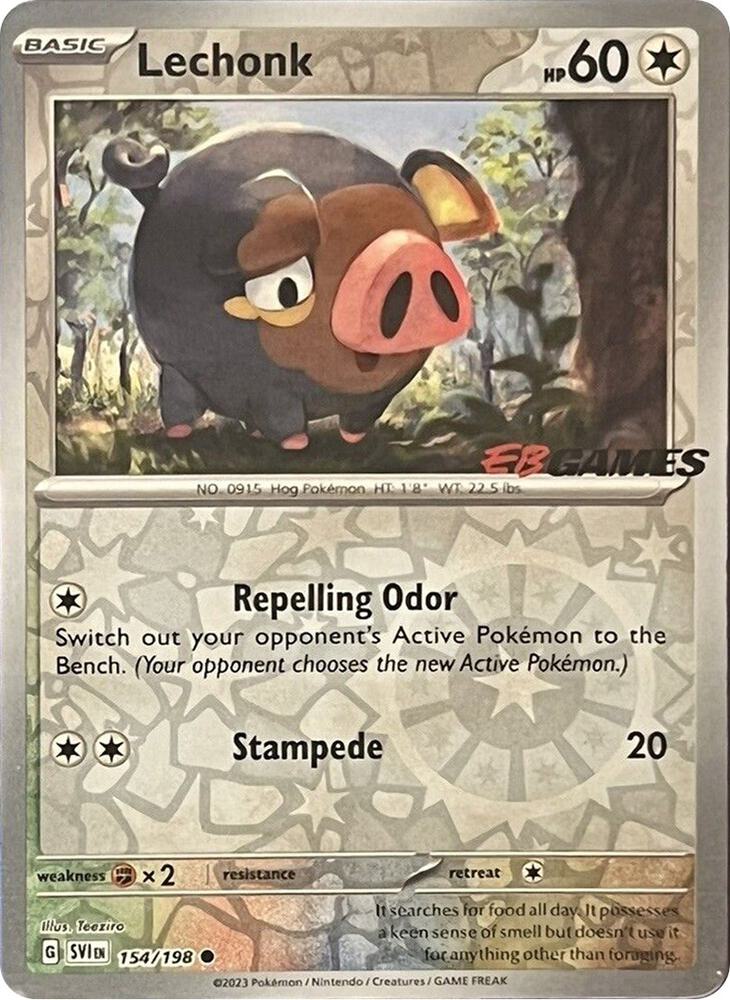 Lechonk EB Games Promo 154/198 (Miscellaneous Cards & Products)  - Reverse Holofoil