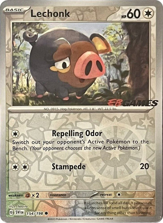 Lechonk EB Games Promo 154/198 (Miscellaneous Cards & Products)  - Reverse Holofoil