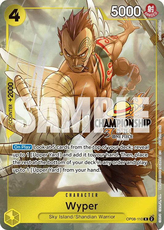 Wyper (25-26 Celebration Pack) OP08-110 (One Piece Promotion Cards)  - Foil