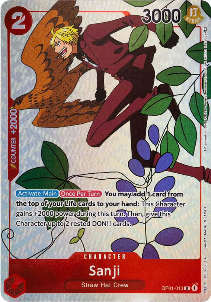 Sanji (Gift Col.) OP01-013 (One Piece Promotion Cards)  - Alternate Art Foil