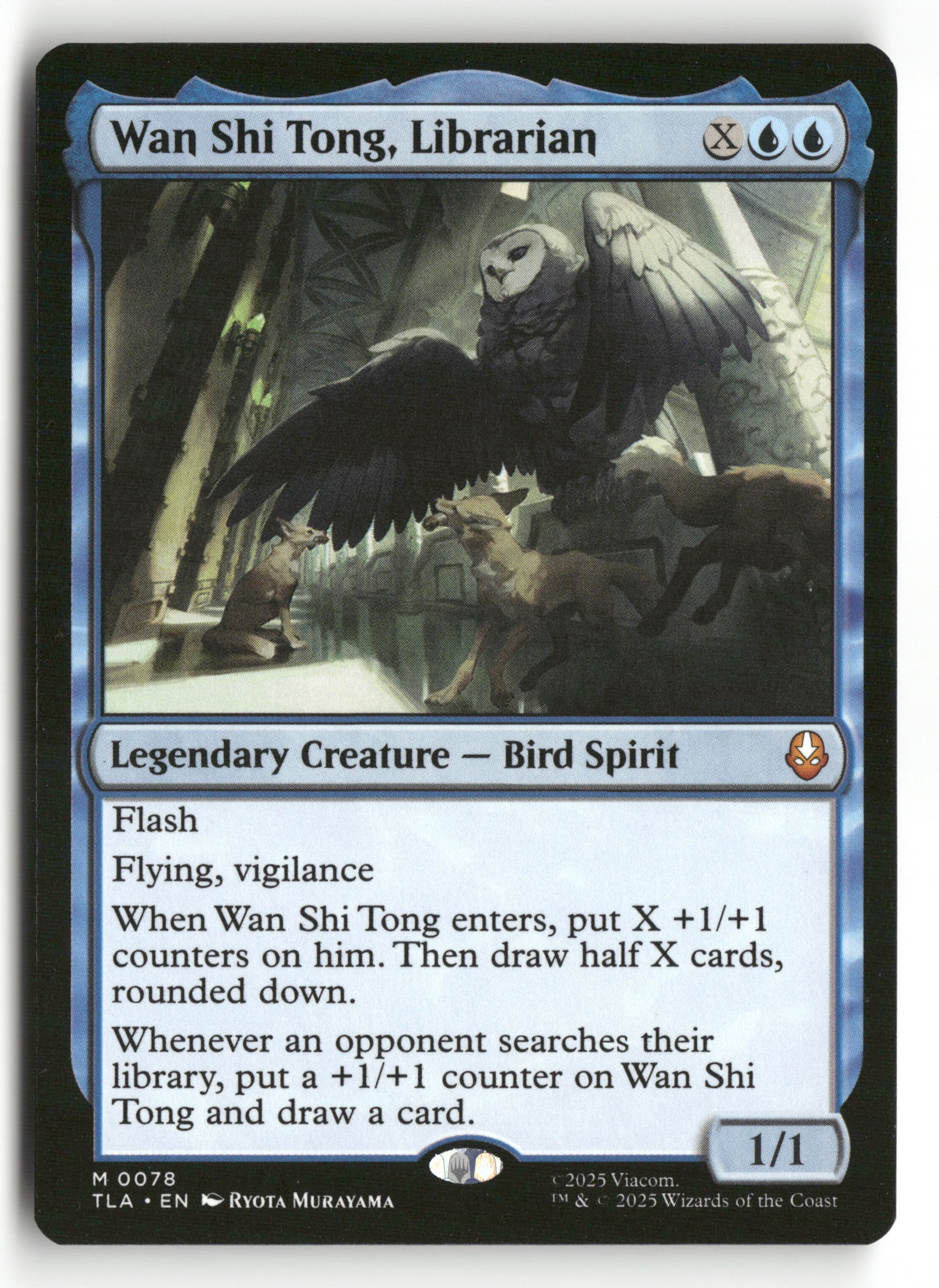 Magic The Gathering Avatar: The Last Airbender 78 Wan Shi Tong, Librarian M NM