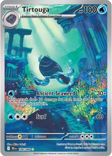 Tirtouga 106/086 (SV: Black Bolt)  - Holofoil