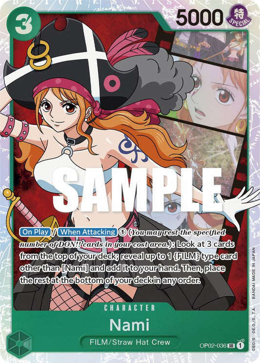 Nami OP02-036 (Paramount War)  - Foil