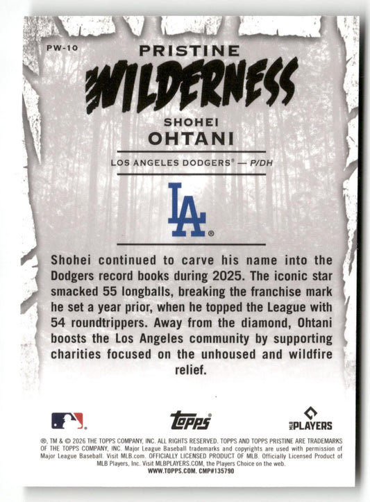 2026 Topps Pristine #PW-10 Shohei Ohtani Pristine Wilderness
