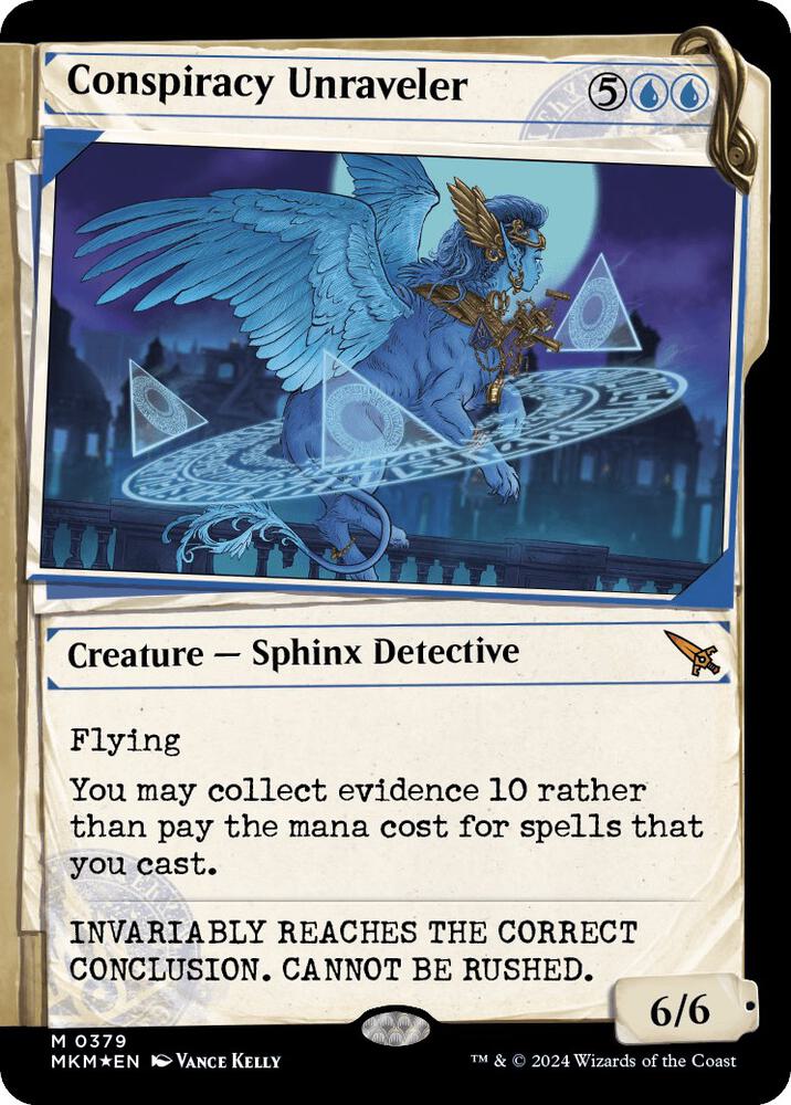 Conspiracy Unraveler 379/286 (Murders at Karlov Manor)  - Showcase Invisible Ink Foil