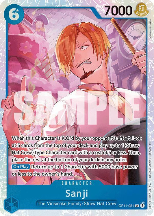 Sanji OP11-051 (A Fist of Divine Speed)  - Foil