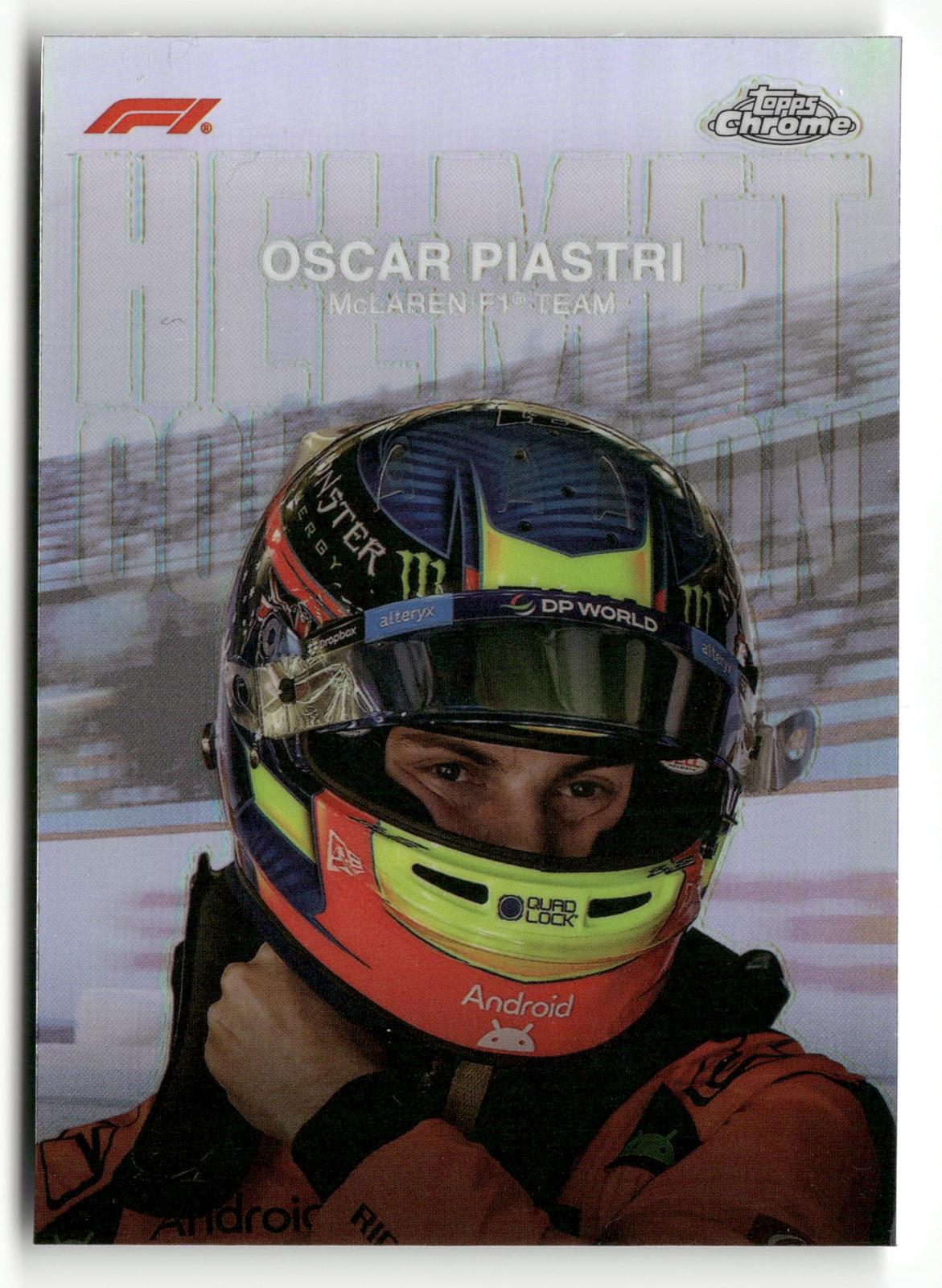2024 Topps Chrome Formula 1 #HC-8 Oscar Piastri Helmet Collection