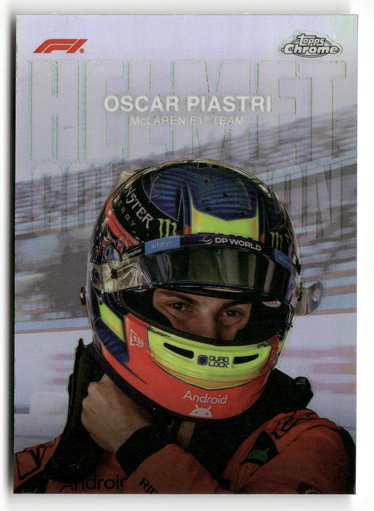 2024 Topps Chrome Formula 1 #HC-8 Oscar Piastri Helmet Collection