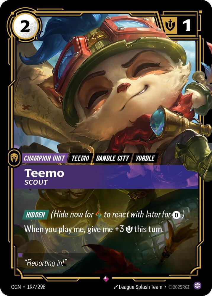 Teemo - Scout 197/298 (Origins)  - Foil