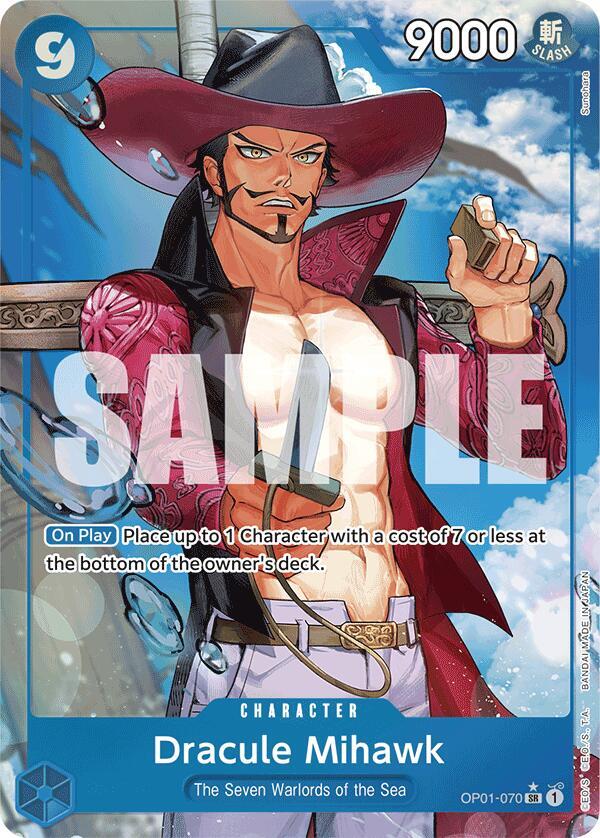 Dracule Mihawk OP01-070 (Premium Booster -The Best-)  - Alternate Art Foil