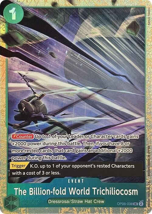 The Billion-fold World Trichiliocosm (PCC Vol.2) OP06-038 (One Piece Promotion Cards)  - Alternate Art Foil
