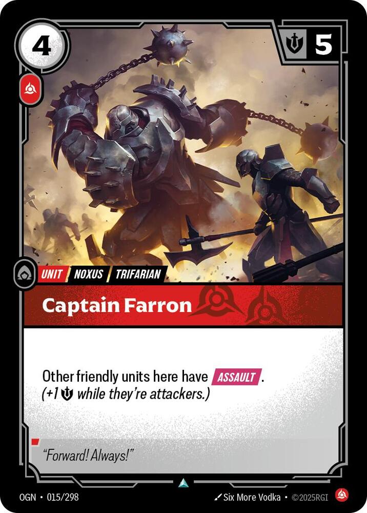 Captain Farron 015/298 (Origins)  - Foil