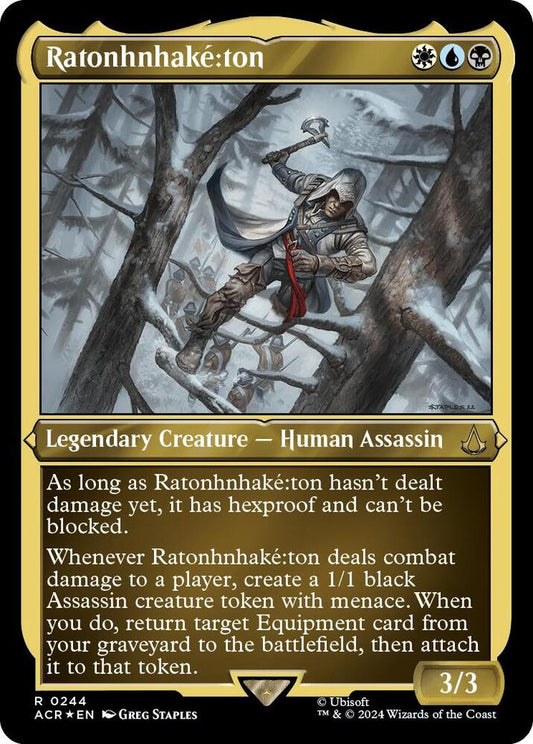 Ratonhnhaké:ton 244 (Universes Beyond: Assassin's Creed)  - Etched Foil