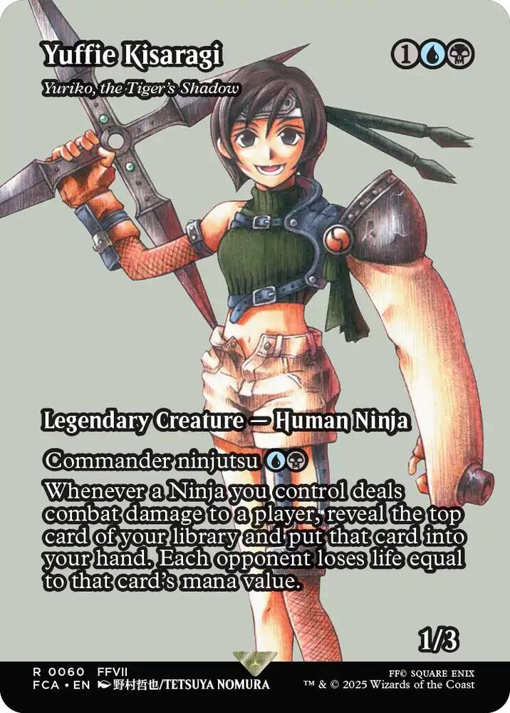 Yuffie Kisaragi - Yuriko, the Tigers Shadow 60/64 (FINAL FANTASY: Through the Ages)  - Showcase Foil
