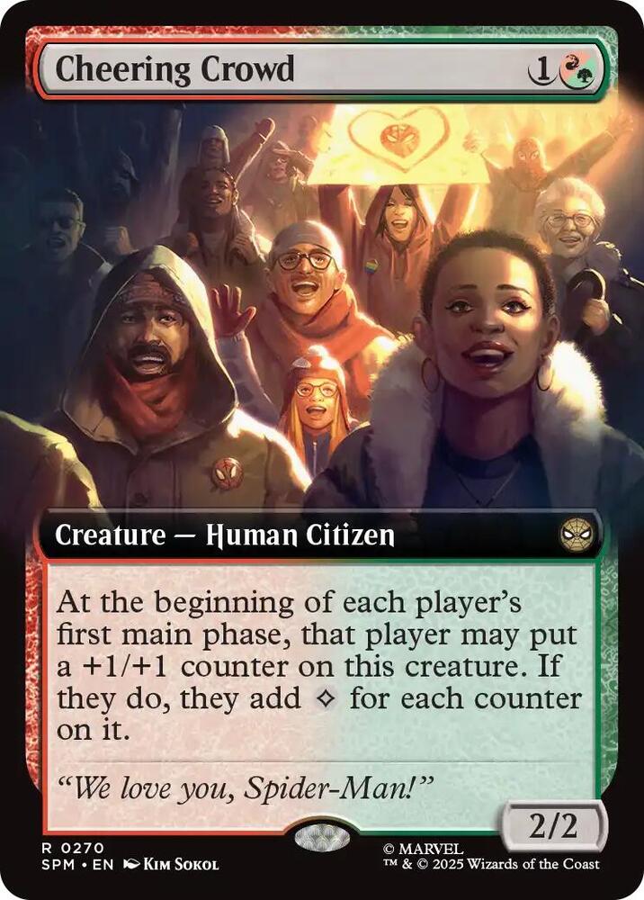 Cheering Crowd 270 (Marvel's Spider-Man)  - Extended Art Foil