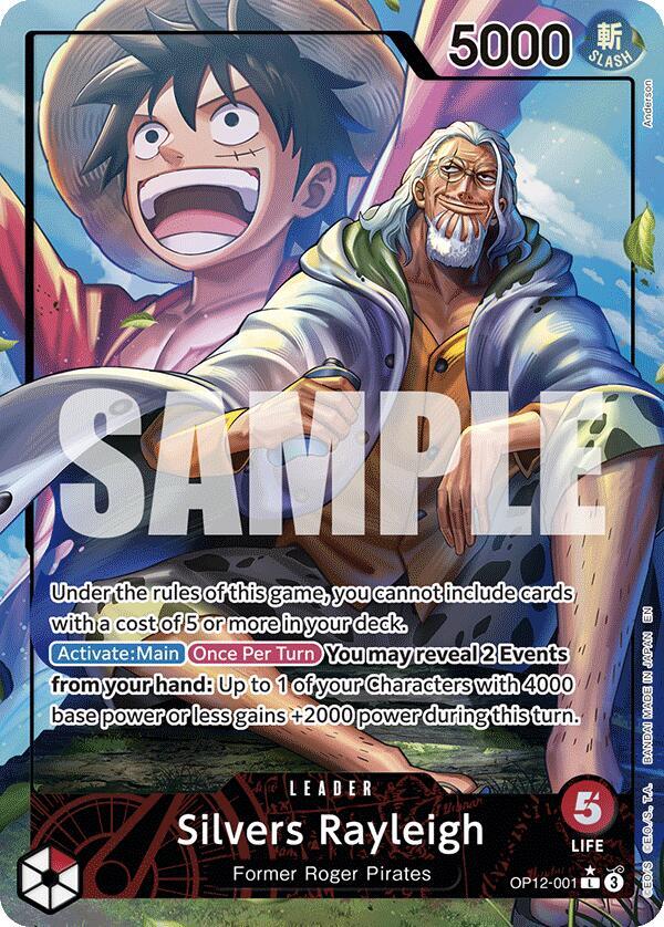Silvers Rayleigh OP12-001 (Legacy of the Master)  - Alternate Art Foil