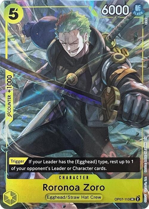 Roronoa Zoro (Illustration Box Vol.3) OP07-113 (One Piece Promotion Cards)  - Foil