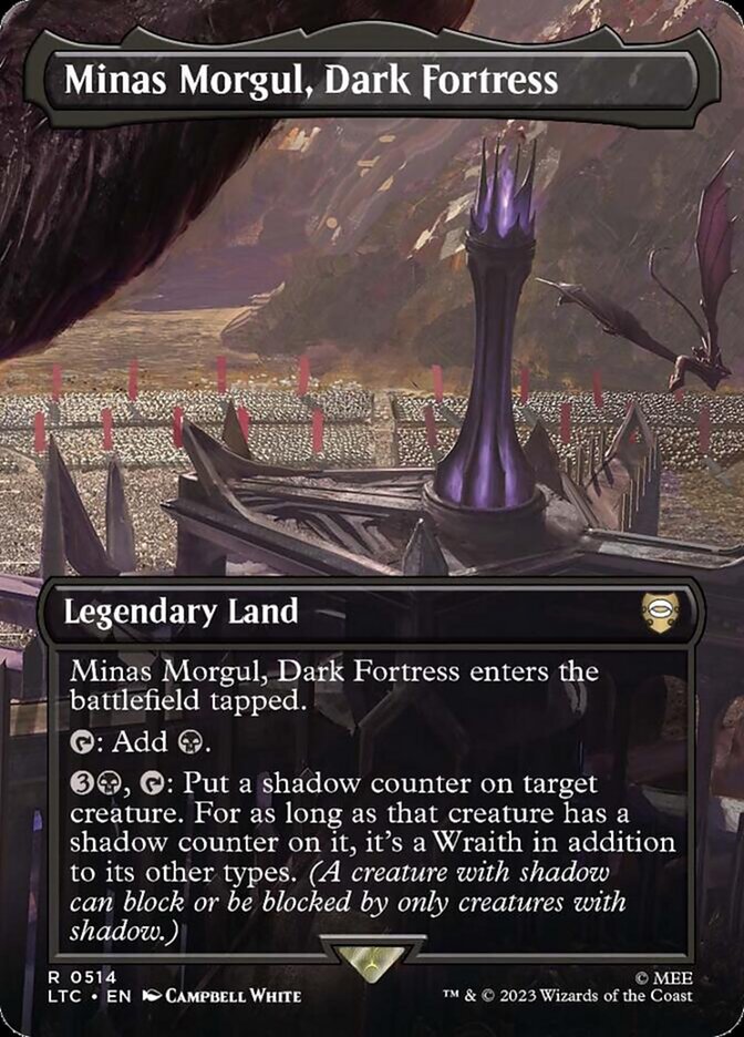 Minas Morgul, Dark Fortress 514 (Commander: The Lord of the Rings: Tales of Middle-earth)  - Borderless Foil