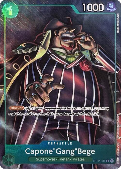 Capone"Gang"Bege (PCC Vol.2) ST02-004 (One Piece Promotion Cards)  - Foil