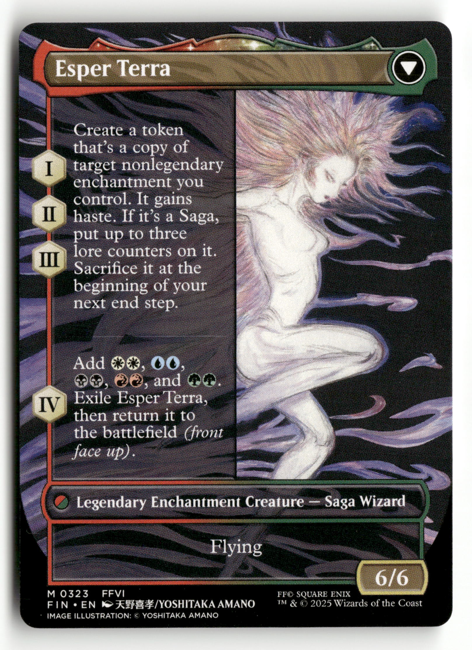 MTG FINAL FANTASY 323 Terra, Magical Adept (Borderless) M NM (Back)