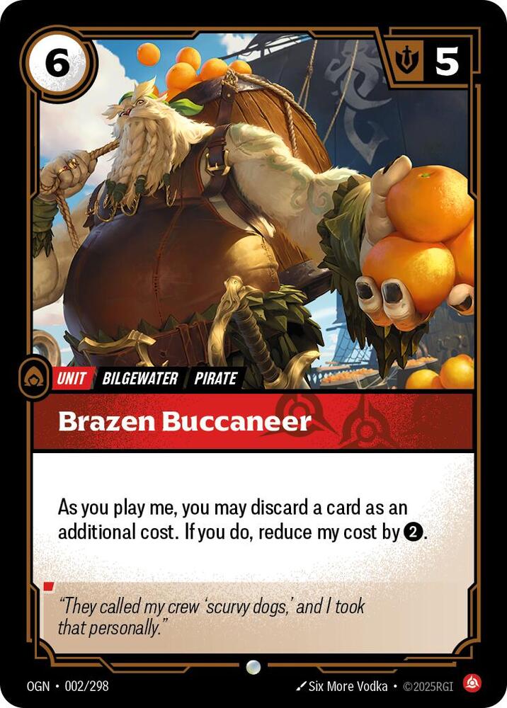 Brazen Buccaneer 002/298 (Origins) 