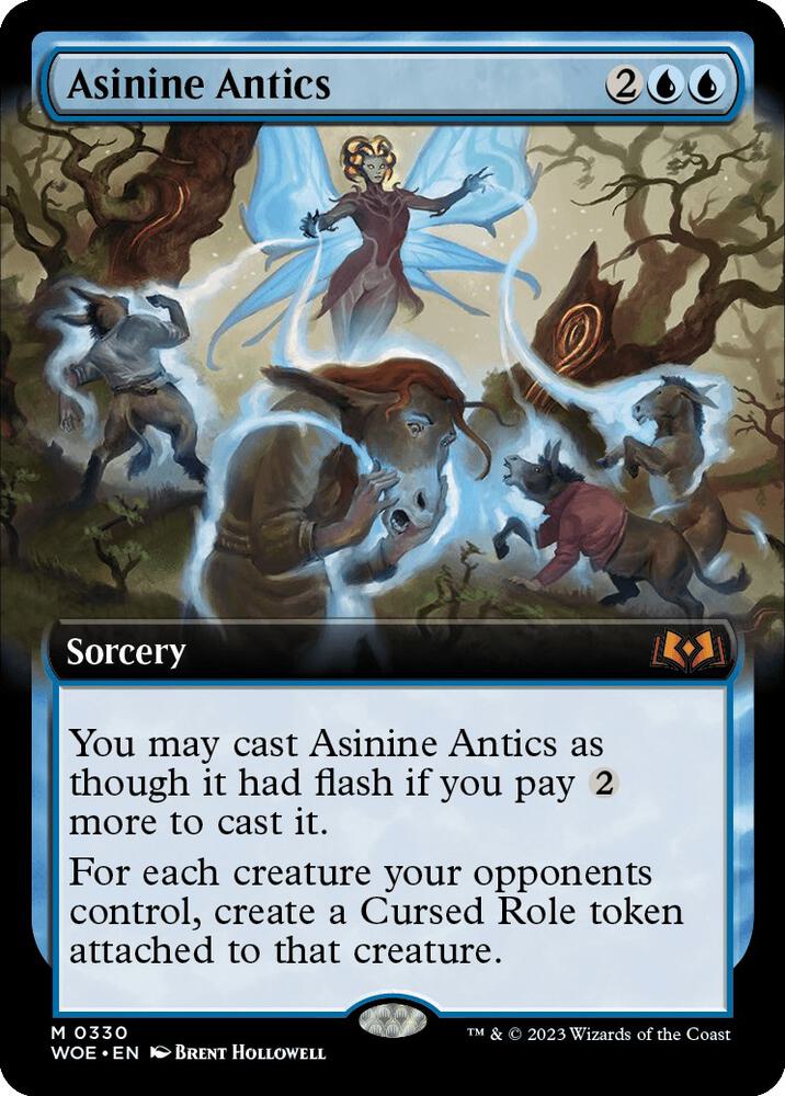 Asinine Antics 330/276 (Wilds of Eldraine)  - Extended Art Foil