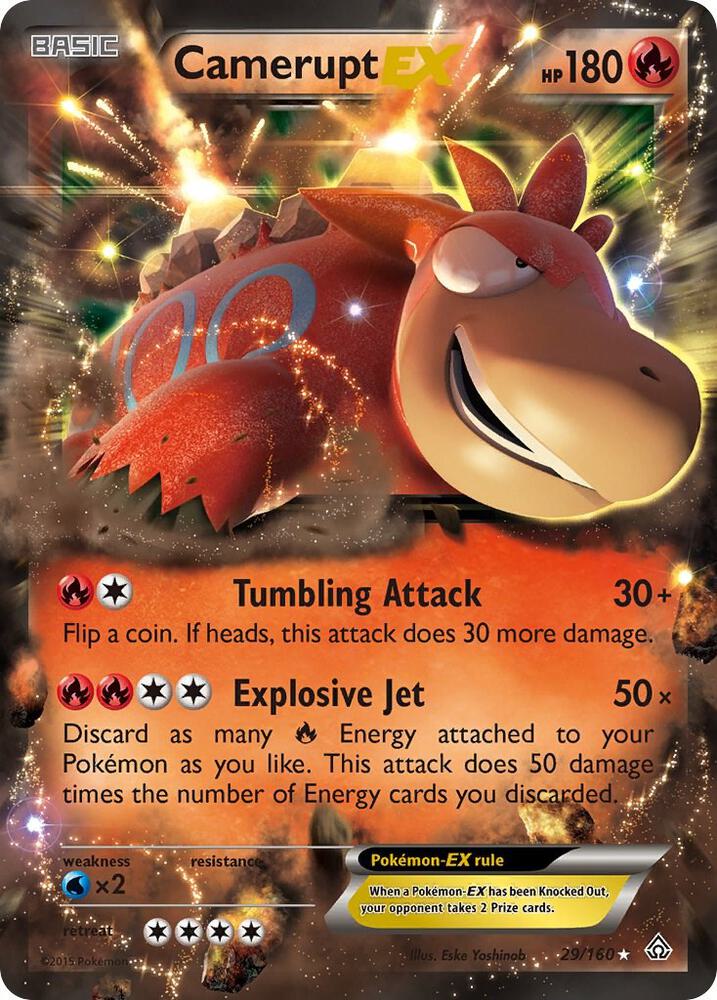 Camerupt EX 29/160 (XY - Primal Clash)  - Holofoil