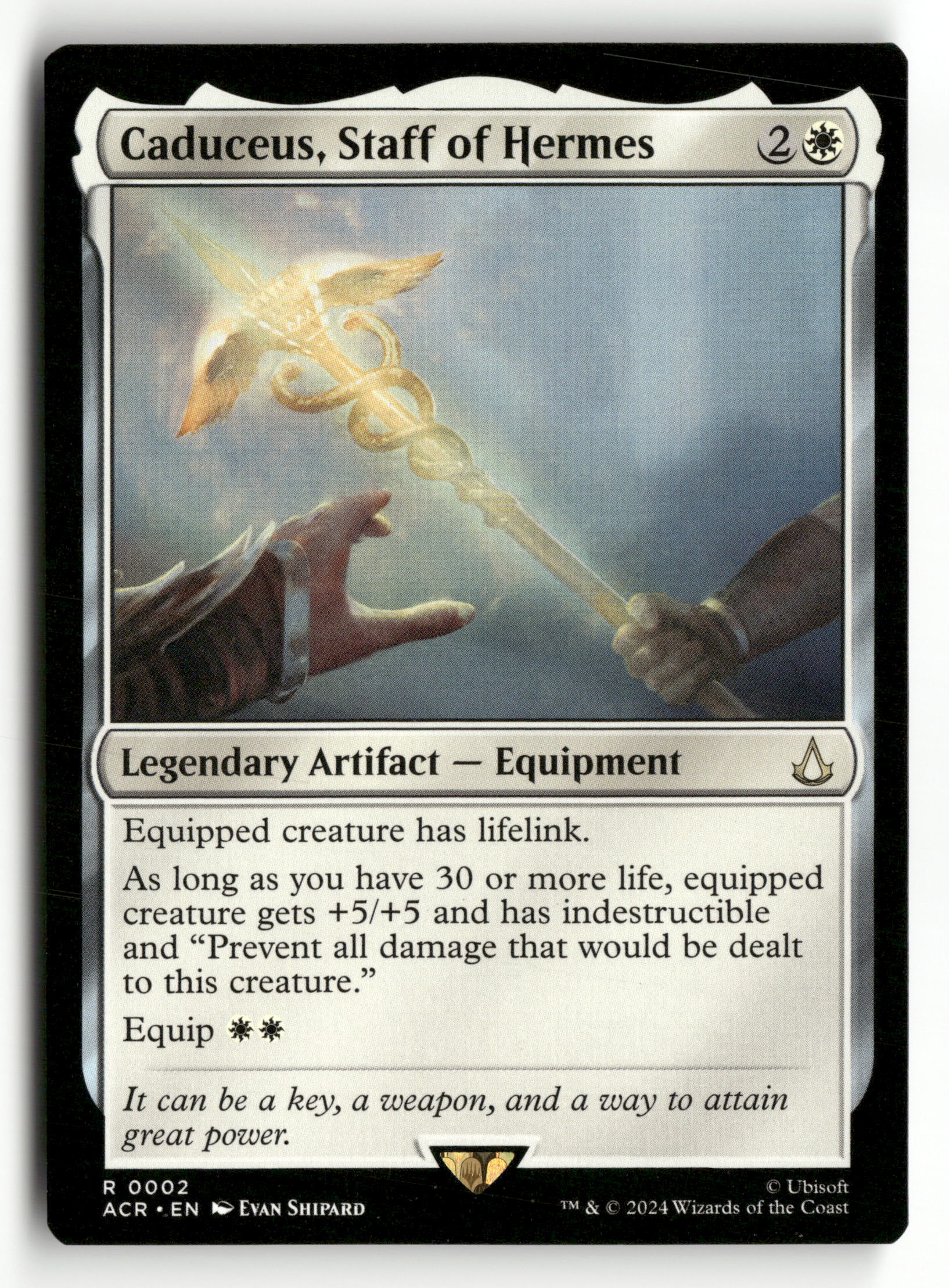 MTG Universes Beyond: Assassin's Creed 2 Caduceus, Staff of Hermes R NM