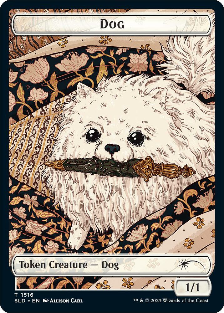 Dog Cat Double Sided Token 1516 // 1517 (Secret Lair Drop Series)  - Foil