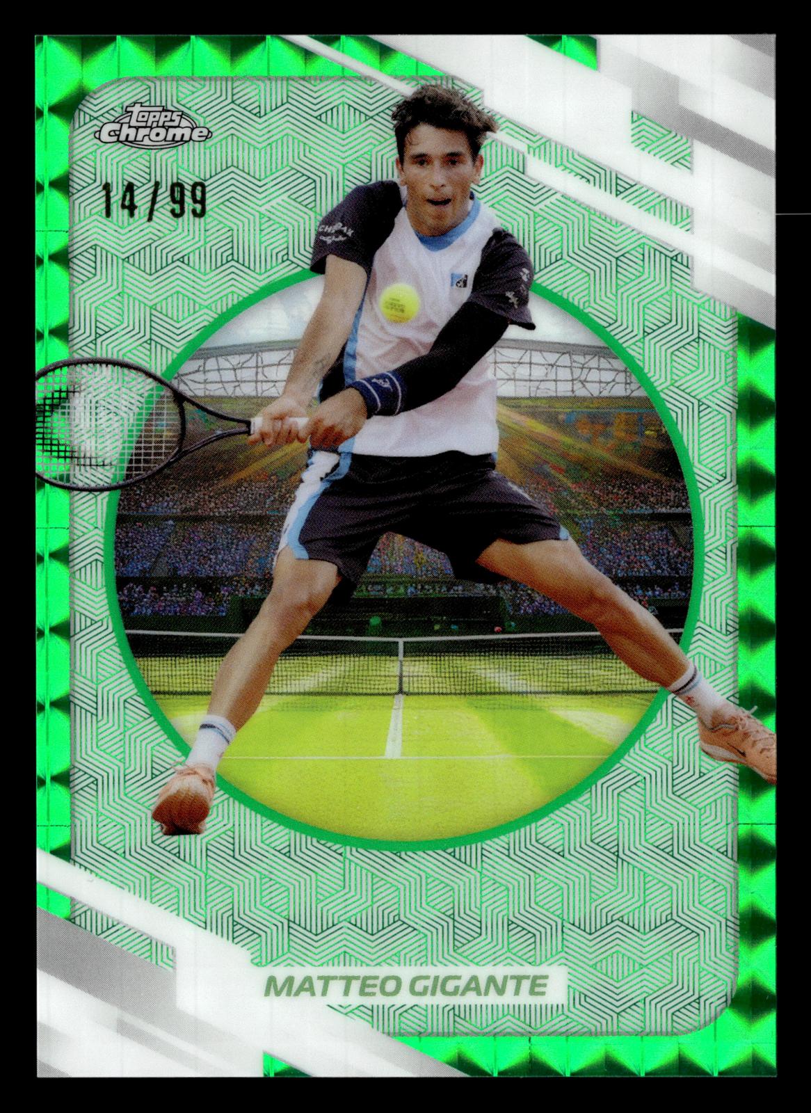 2026 Topps Chrome #115 Matteo Gigante Green Refractor #/99