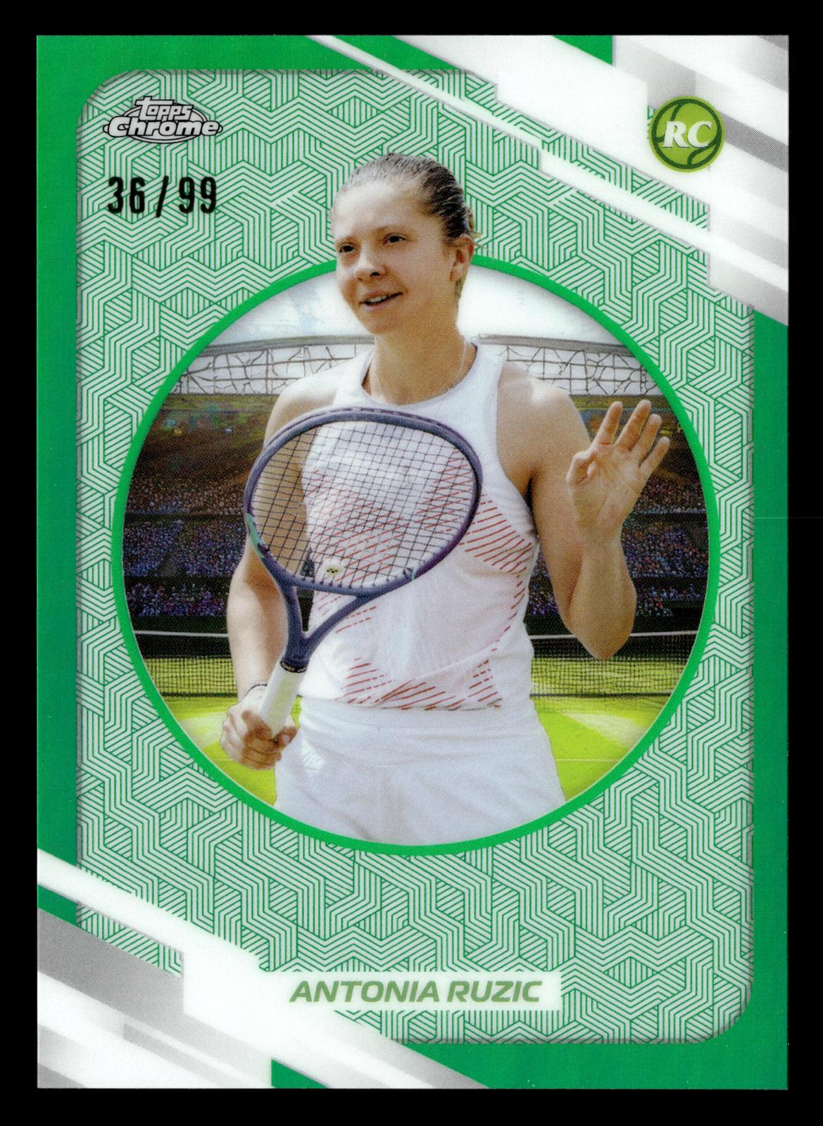 2026 Topps Chrome #53 Antonia Ruzic Green Refractor #/99