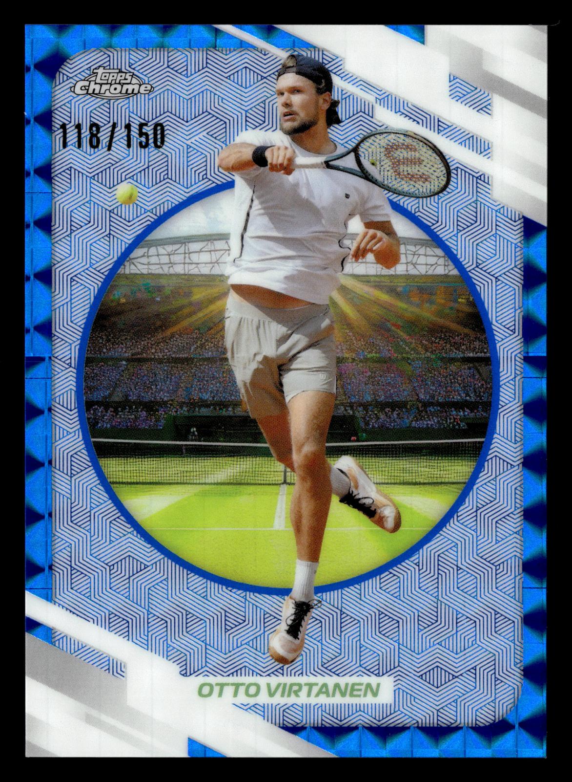 2026 Topps Chrome #173 Otto Virtanen Blue Geometric Refractor #/150