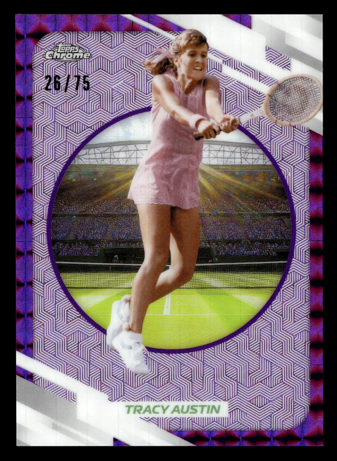2026 Topps Chrome #26 Polina Kudermetova Purple Geometric Refractor #/75
