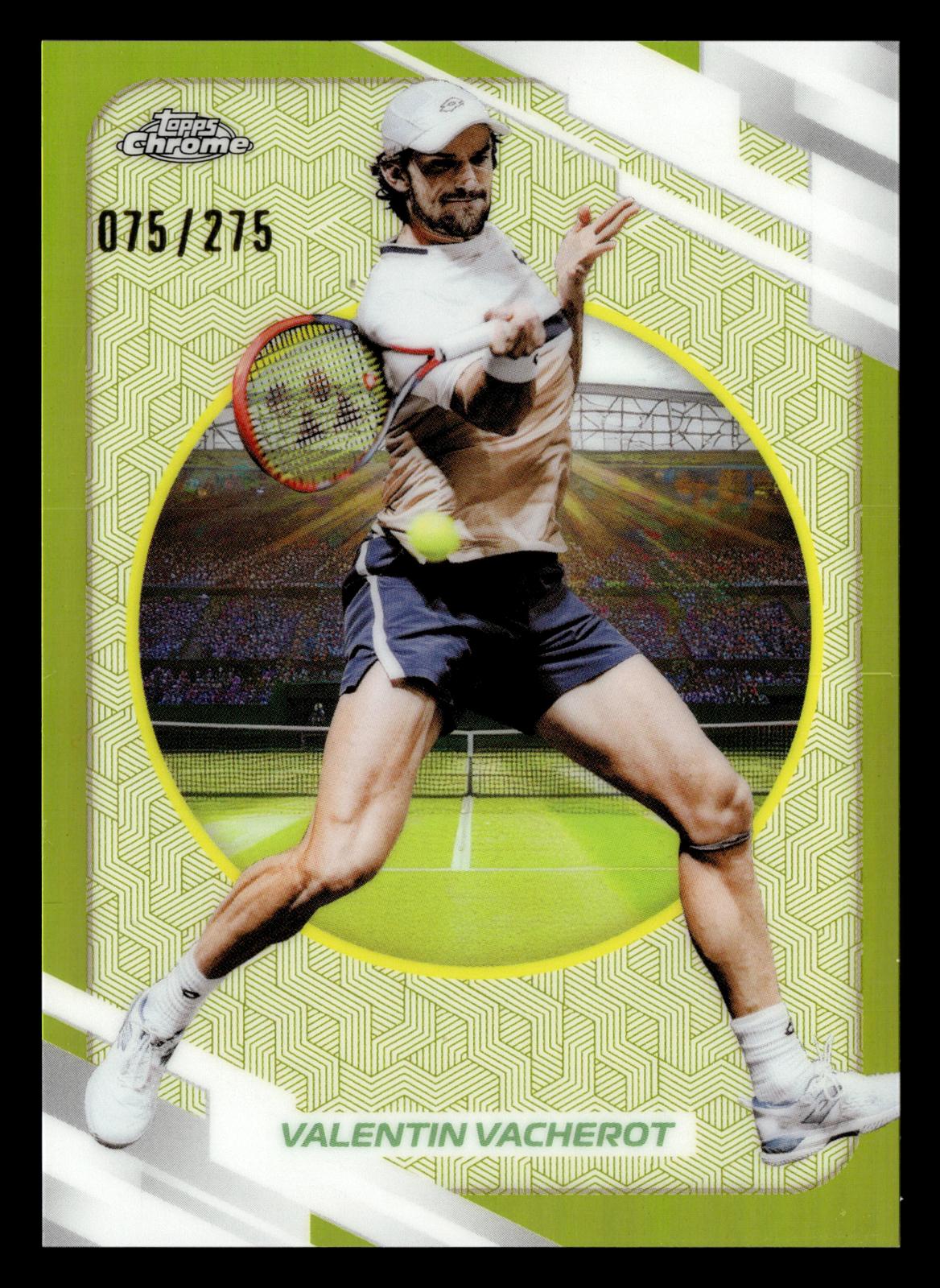 2026 Topps Chrome #91 Valentin Vacherot Yellow Refractor #/275
