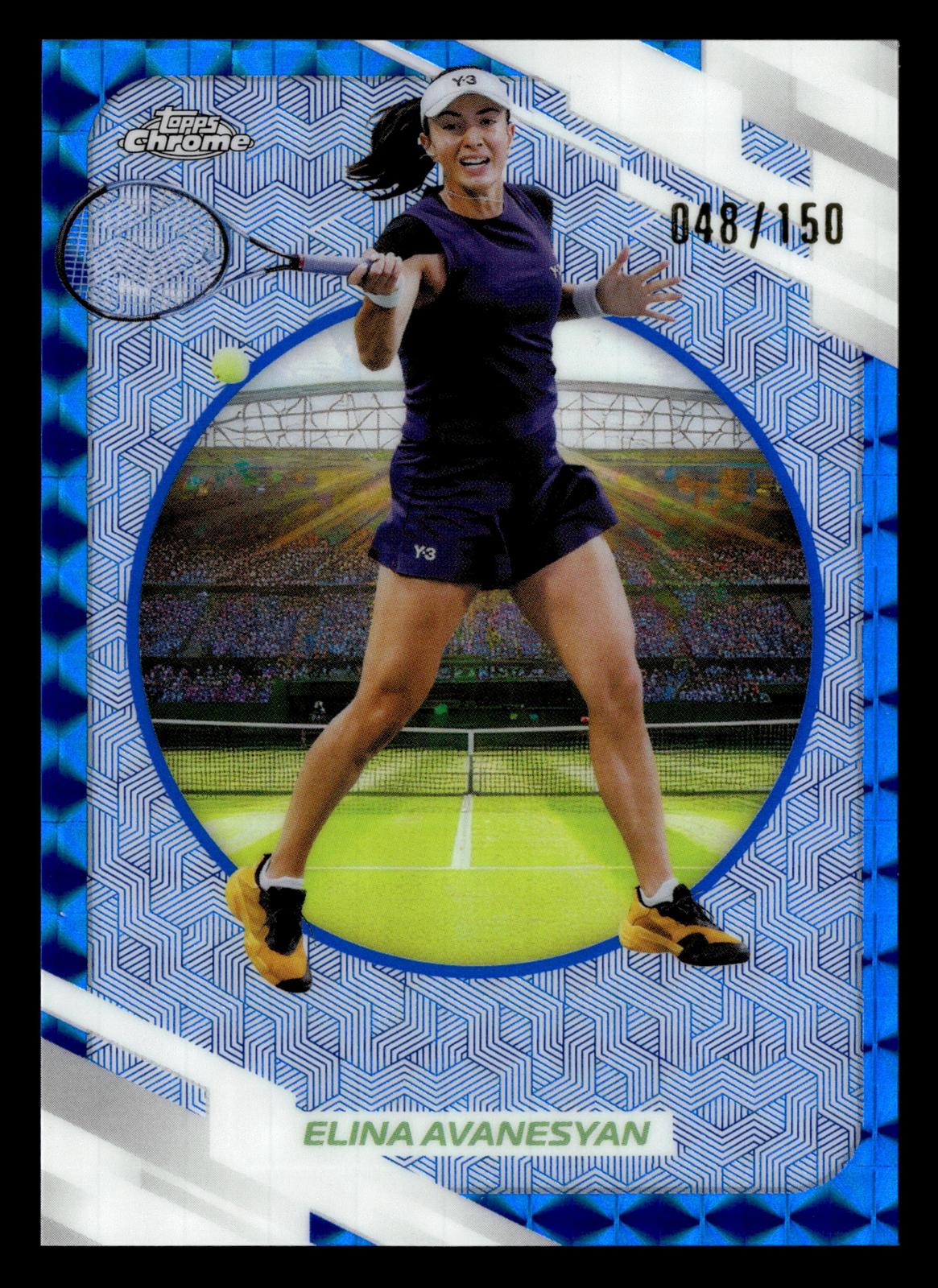 2026 Topps Chrome #119 Elina Avanesyan Blue Geometric Refractor #/150