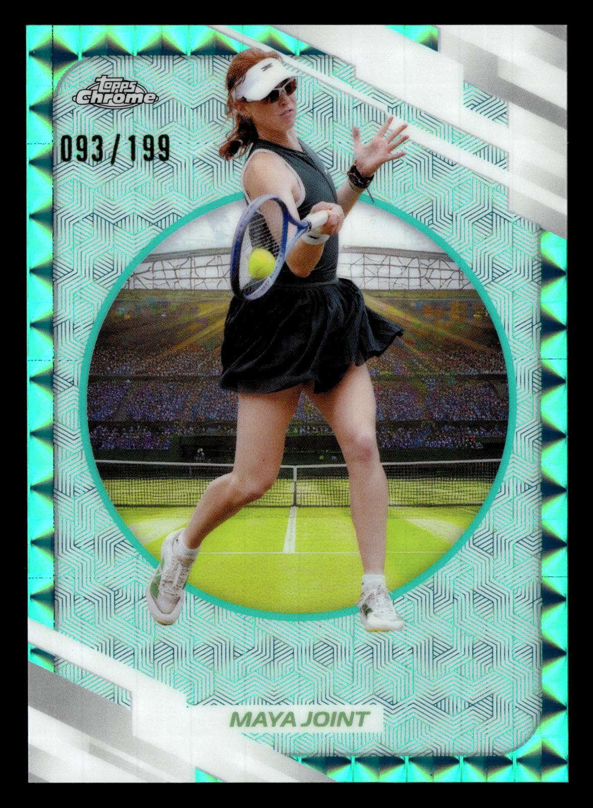 2026 Topps Chrome #189 Maya Joint Aqua Geometric Refractor #/199