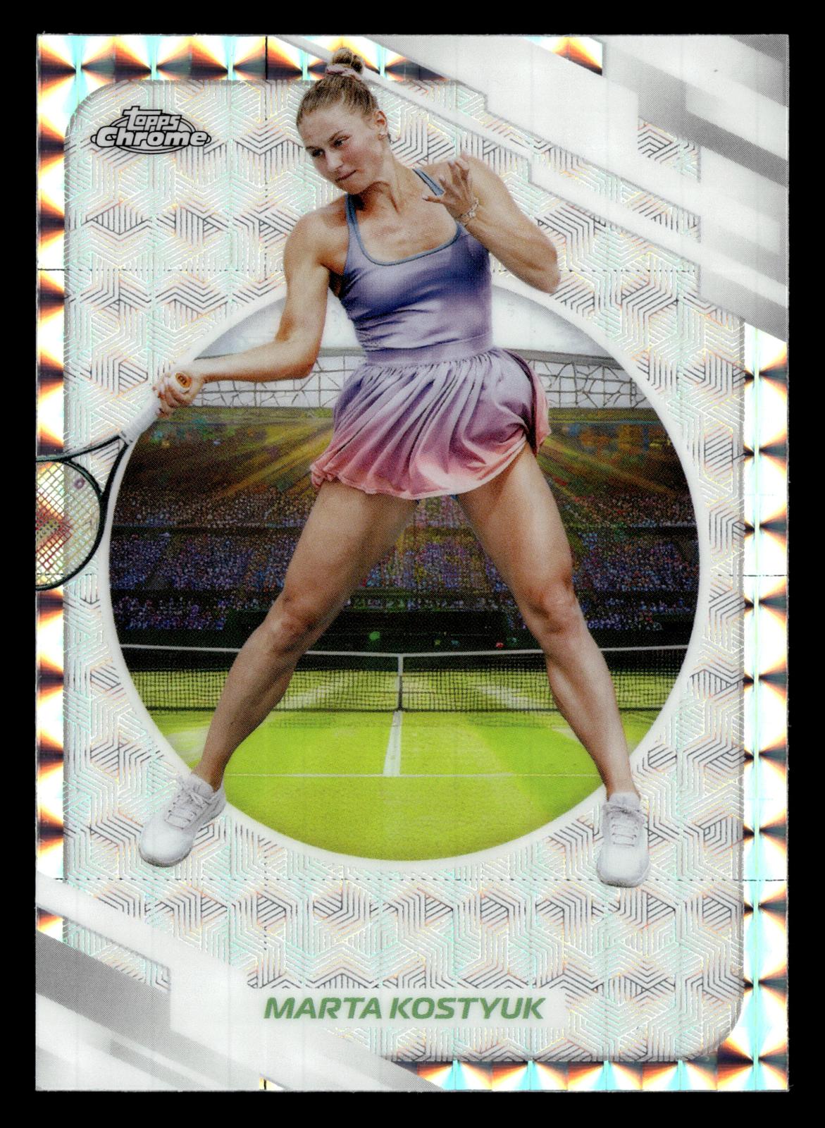 2026 Topps Chrome #46 Marta Kostyuk Geometric Refractor