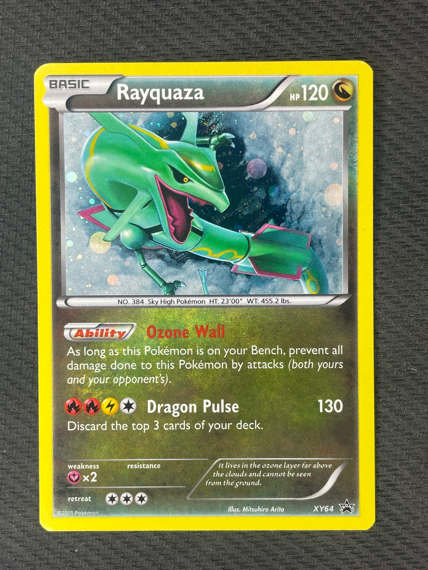 2015 Pokemon XY Promo XY64 Rayquaza Holo Black Star Promo – Mint ...