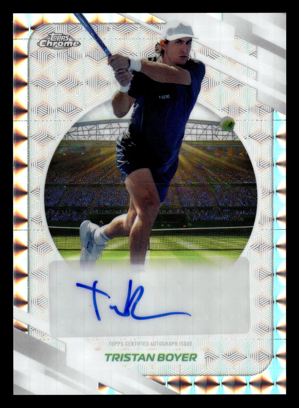 2026 Topps Chrome #AT-TBR Tristan Boyer Base Autographs II Geometric Refractor