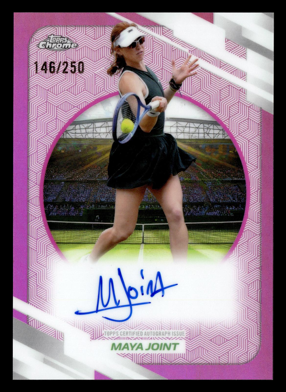 2026 Topps Chrome #AT-MJT Maya Joint Base Autographs II Pink Refractor #/250